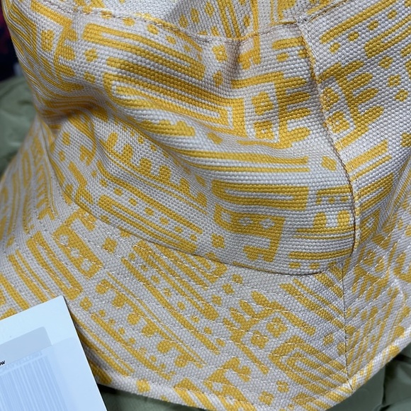 Lack of Color Shore Printed Yellow Bucket hat new wtag - Picture 6 of 8
